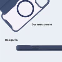 imoshion Bookcase transparente avec MagSafe Apple iPhone 15 - Bleu