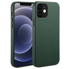 Accezz Coque arrière en cuir avec MagSafe iPhone 12 (Pro) - Cedar Green