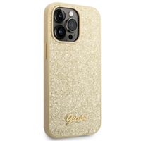 Guess Coque Glitter Flakes Apple iPhone 14 Pro Max - Doré