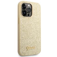 Guess Coque Glitter Flakes iPhone 14 Pro Max - Dorée