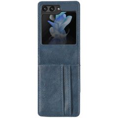 imoshion Étui de télephone portefeuille Luxe Samsung Galaxy Z Flip 5 - Bleu foncé