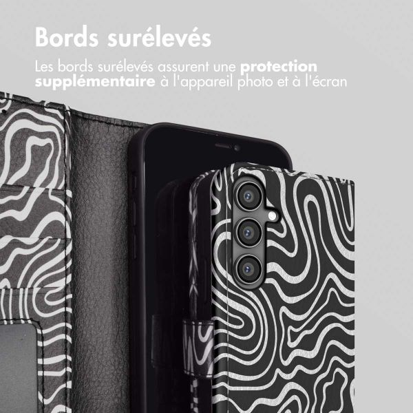 imoshion Étui de télephone portefeuille Design Samsung Galaxy S23 FE - Black And White
