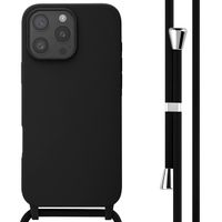 imoshion Coque en silicone avec cordon Apple iPhone 16 Pro Max - Noir
