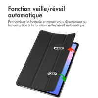 imoshion Coque tablette Trifold Samsung Galaxy Tab S10 FE Plus - Noir
