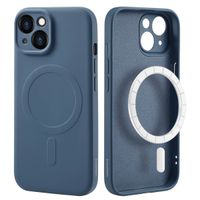 imoshion Coque Couleur avec MagSafe iPhone 15 - Bleu foncé