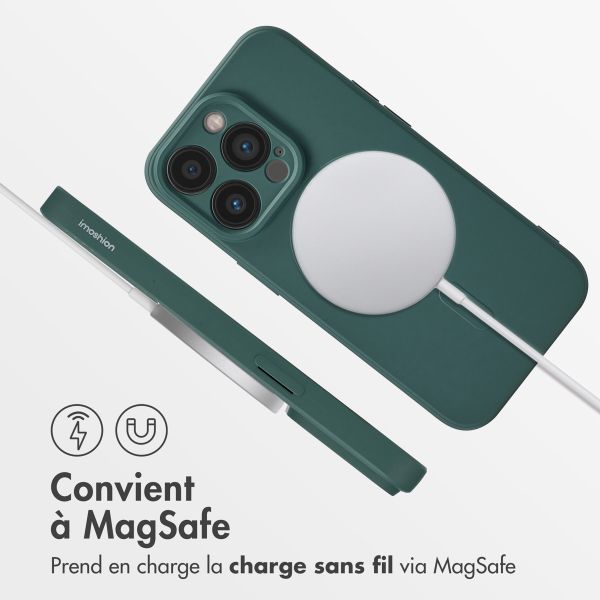 imoshion Coque Couleur avec MagSafe Apple iPhone 14 Pro - Vert foncé