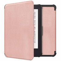 imoshion Étui de liseuse portefeuille Slim Soft Kobo Clara 2E / Tolino Shine 4 - Rose Doré