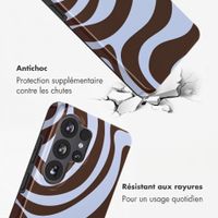 Selencia Coque arrière Vivid avec MagSafe Samsung Galaxy S26 Ultra - Dream Swirl Chocolate