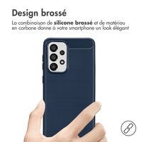 imoshion Coque Brushed Samsung Galaxy A33 - Bleu foncé