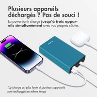 imoshion Ultra Series Aluminium | Batterie externe 20.000 mAh - Charge rapide jusqu'à 33 watts - Vert Petrol 