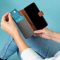imoshion Étui de téléphone portefeuille Canvas Luxe Galaxy A21s