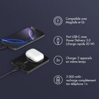 Accezz Powerbank Kevlar 5 000 mAh - MagSafe et Qi - Noir