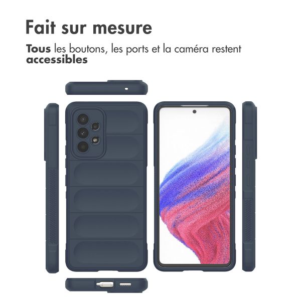 imoshion Coque arrière EasyGrip Samsung Galaxy A53 - Bleu foncé