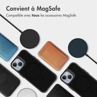 imoshion Rugged Hybrid Carbon Case avec MagSafe iPhone 15 - Noir