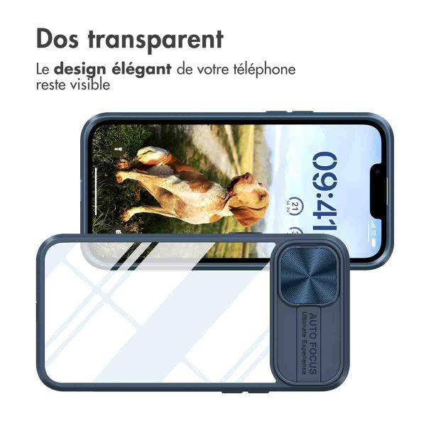 imoshion Coque arrière Camslider Apple iPhone 14 - Bleu foncé