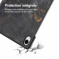 imoshion Coque tablette Design Trifold Samsung Galaxy Tab S11 - Black Marble