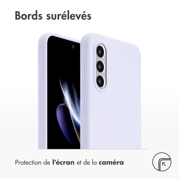 Accezz Coque Liquid Silicone Samsung Galaxy A56 - Violet