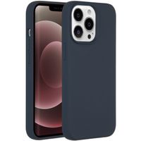Accezz Coque Liquid Silicone Apple iPhone 13 Pro Max - Bleu foncé