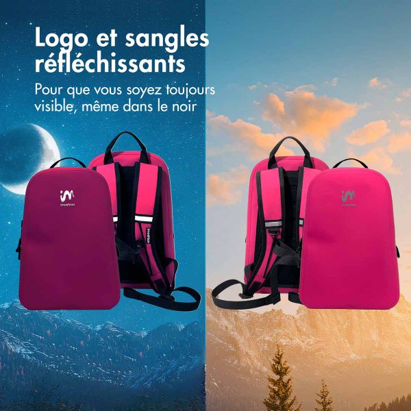 imoshion Sac à dos Hermétique et Étanche 16L - Moyen - Rose vif