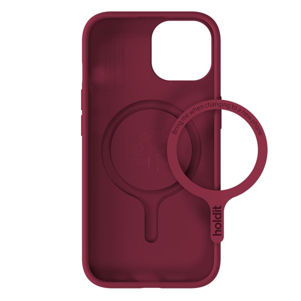 Holdit Coque MagSafe Apple iPhone 13/14/15/16e - Red Velvet