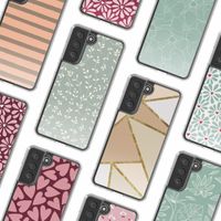 imoshion Coque Design Samsung Galaxy S21 FE - Smoke Green Flowers