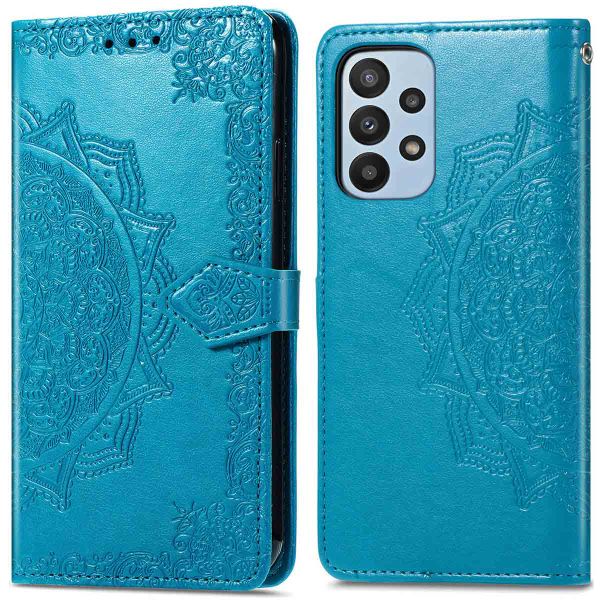 imoshion Etui de téléphone portefeuille Mandala Samsung Galaxy A23 (5G) - Turquoise