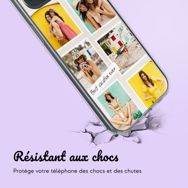 Coque personnalisée avec pellicule N°3 iPhone 14 - Transparent