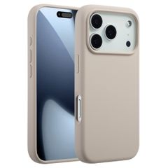 Accezz Coque Liquid Silicone avec MagSafe Apple iPhone 17 Pro - Stone