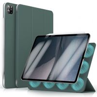 imoshion Magnetic etui de téléphone portefeuille iPad Pro 13 (2024) M4 - Vert foncé