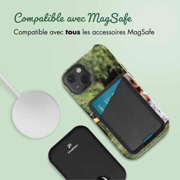 Concevez votre propre coque Tough avec MagSafe Apple iPhone 13 - Blanc