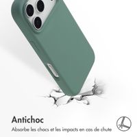 Accezz Coque Liquid Silicone avec MagSafe Apple iPhone 17 Pro - Vert foncé