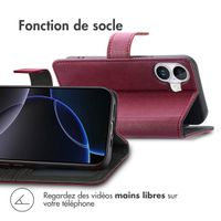 imoshion Étui de télephone portefeuille Apple iPhone 17 - Bordeaux