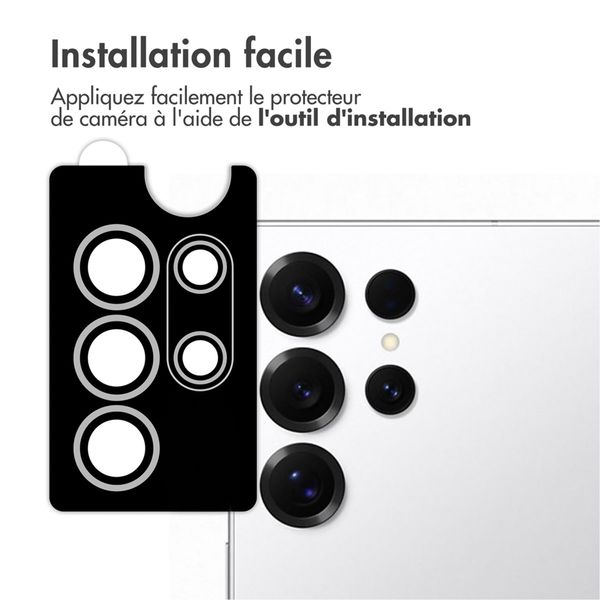 imoshion Lot de 2 protections d'objectif de caméra Samsung Galaxy S25 Ultra - Titanium Whitesilver