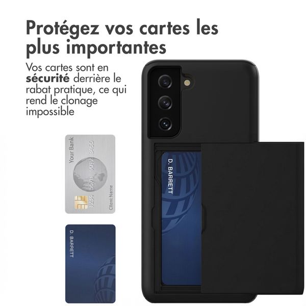 imoshion Coque arrière avec porte-cartes Samsung Galaxy S21 - Noir