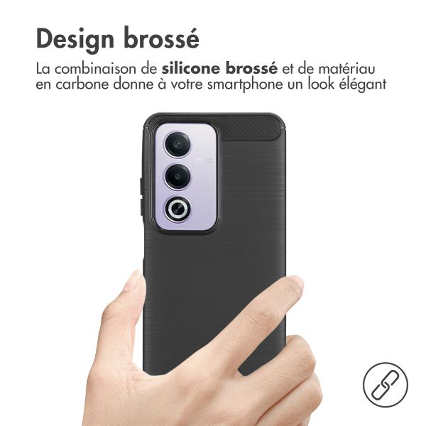 imoshion Coque Brushed Oppo A80 5G - Noir