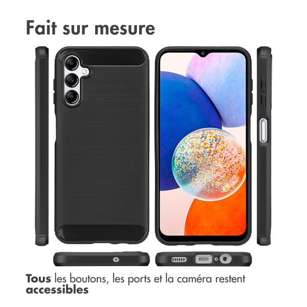 imoshion Coque Brushed Samsung Galaxy A14 (5G/4G) - Noir