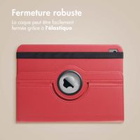 imoshion Coque tablette rotatif à 360° Apple iPad 9 (2021) 10.2 pouces / iPad 8 (2020) 10.2 pouces / iPad 7 (2019) 10.2 pouces - Rouge foncé