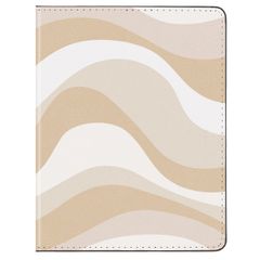 Selencia Étui passeport - Protège-Passeport en similicuir - Desert Waves Beige