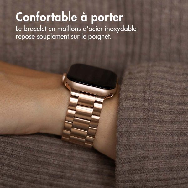 imoshion Bracelet en acier Apple Watch Series 1 á 9 / SE (38/40/41 mm) | Series 10 / 11 (42 mm) - Rose Dorée