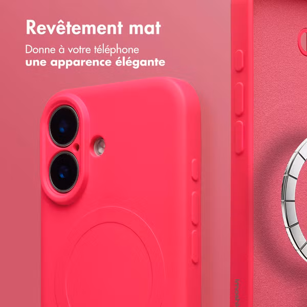 imoshion Coque Couleur avec MagSafe Apple iPhone 17 - Neon Pink