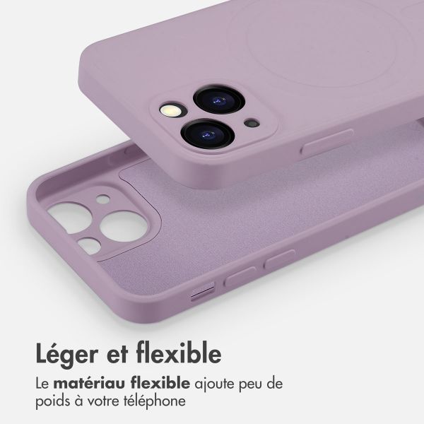 imoshion Coque Couleur avec MagSafe iPhone 13 Mini - Violet