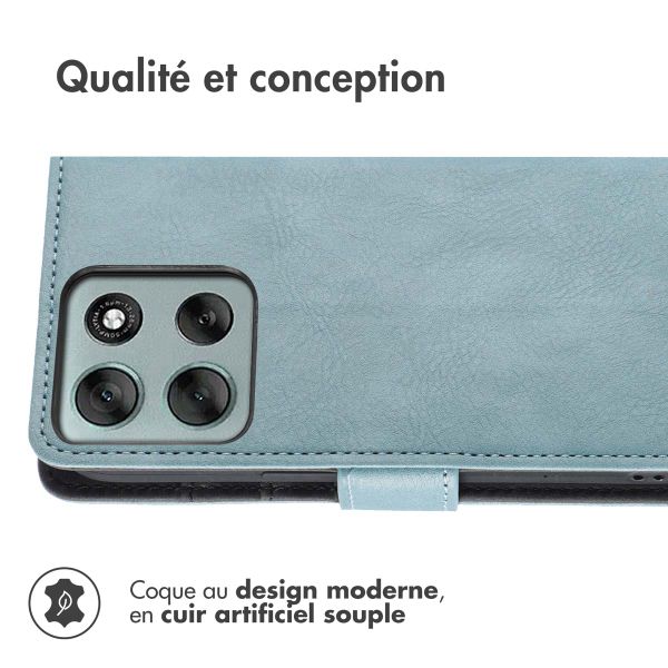 imoshion Étui de télephone portefeuille Motorola Moto G86 Power - Bleu clair