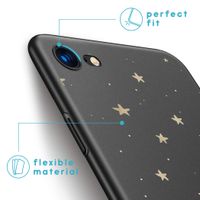 imoshion Coque Design iPhone SE (2022 / 2020) / 8 / 7 - Etoiles / Noir