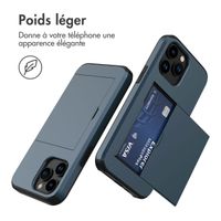 imoshion Coque arrière avec porte-cartes iPhone 14 Pro - Bleu foncé