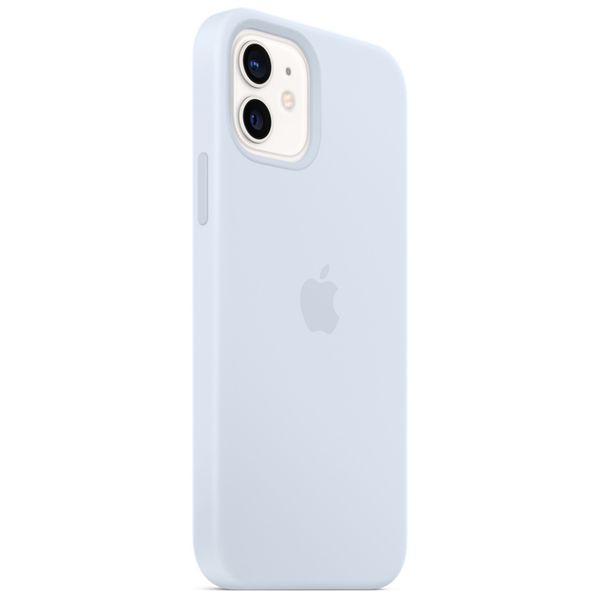 Apple Coque en silicone MagSafe Apple iPhone 12 (Pro) - Cloud Blue