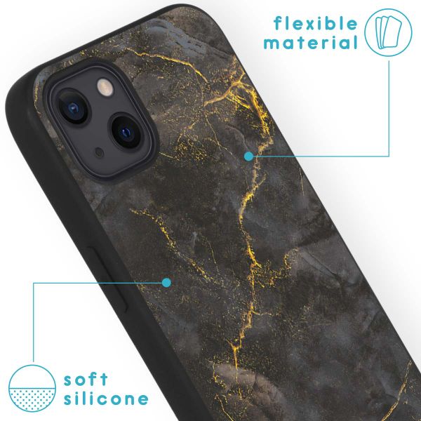 imoshion Coque Design iPhone 13 - Black Marble