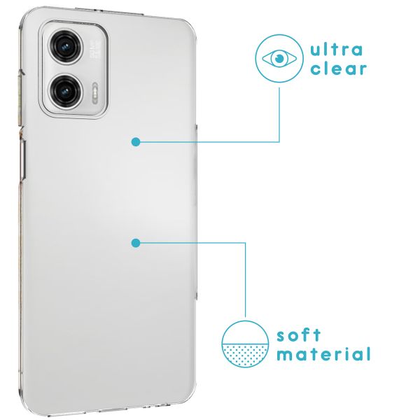 imoshion Coque silicone Motorola Moto G73 - Transparent