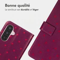 imoshion Étui de télephone portefeuille Design Samsung Galaxy A36 - Crush Check Coral Dust