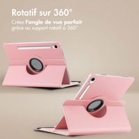 imoshion Coque tablette rotatif à 360° Samsung Galaxy Tab S9 11.0 pouces / Tab S9 FE 10.9 pouces - Rose