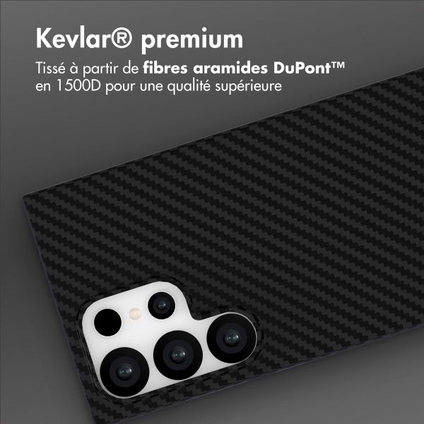 Accezz Coque Kevlar MagSafe Samsung Galaxy S24 Ultra - Noir